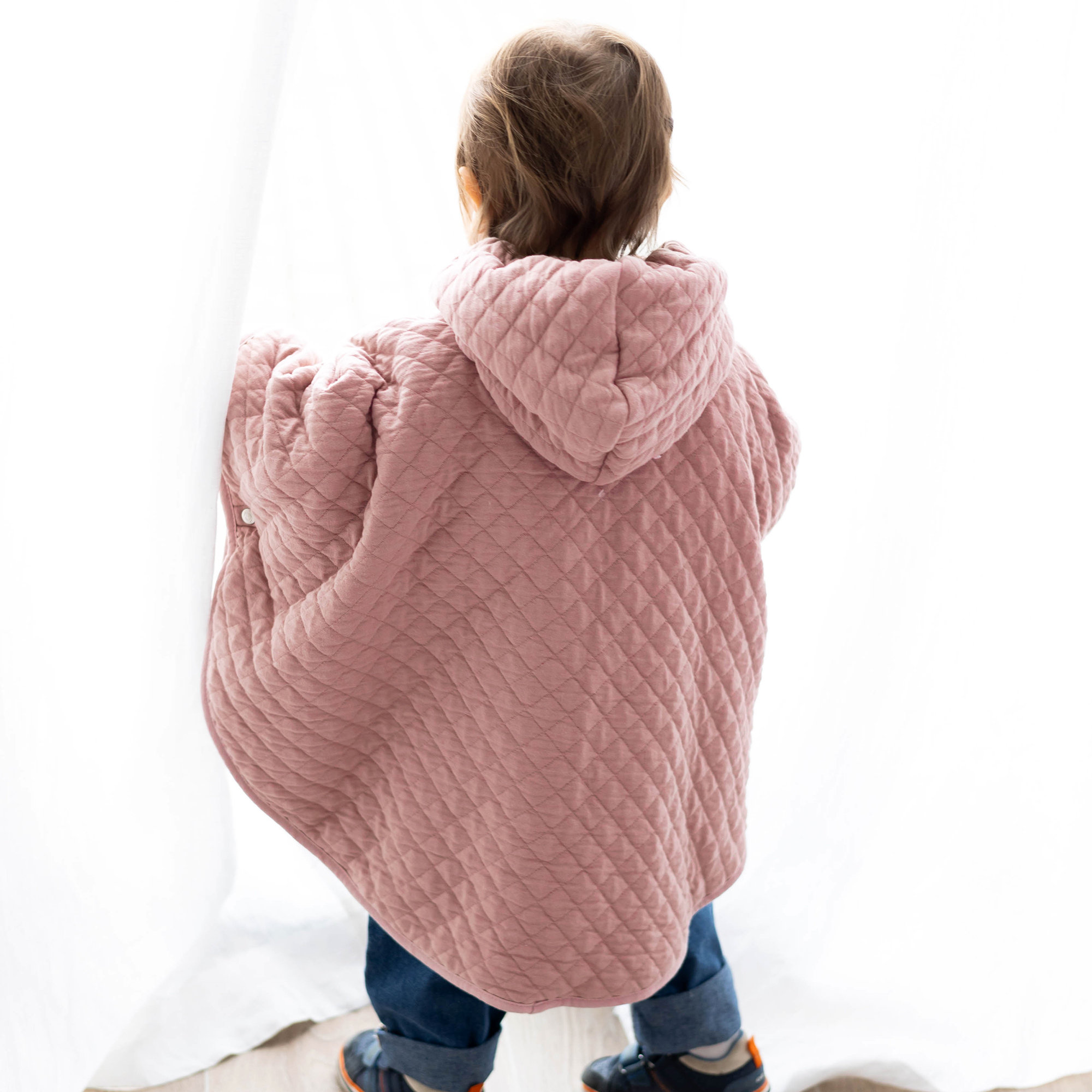 Travel poncho 9-36m Pady Quilted jersey Vintage Oeko-Tex